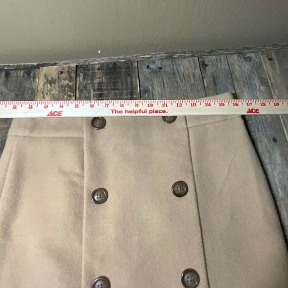 Gap Skirt Womens Size 4 Beige Wool Blend Short A-Line Sailor Style Rear Zip - Picture 5 of 12